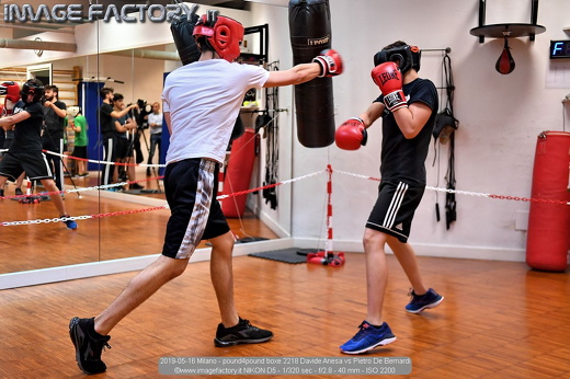 2019-05-16 Milano - pound4pound boxe 2218 Davide Anesa vs Pietro De Bernardi